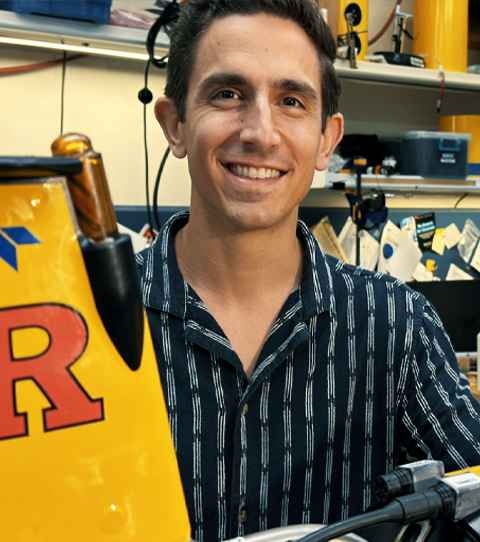 Photo of Rutgers post-doc Joe Gradone